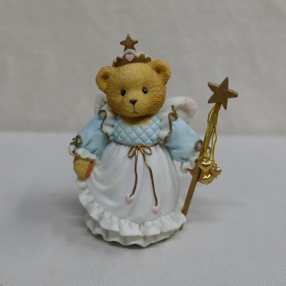Cherished Teddies Kittie Fairy God Mother Bear Figurine Vintage 1996 #131865 - Picture 3 of 7